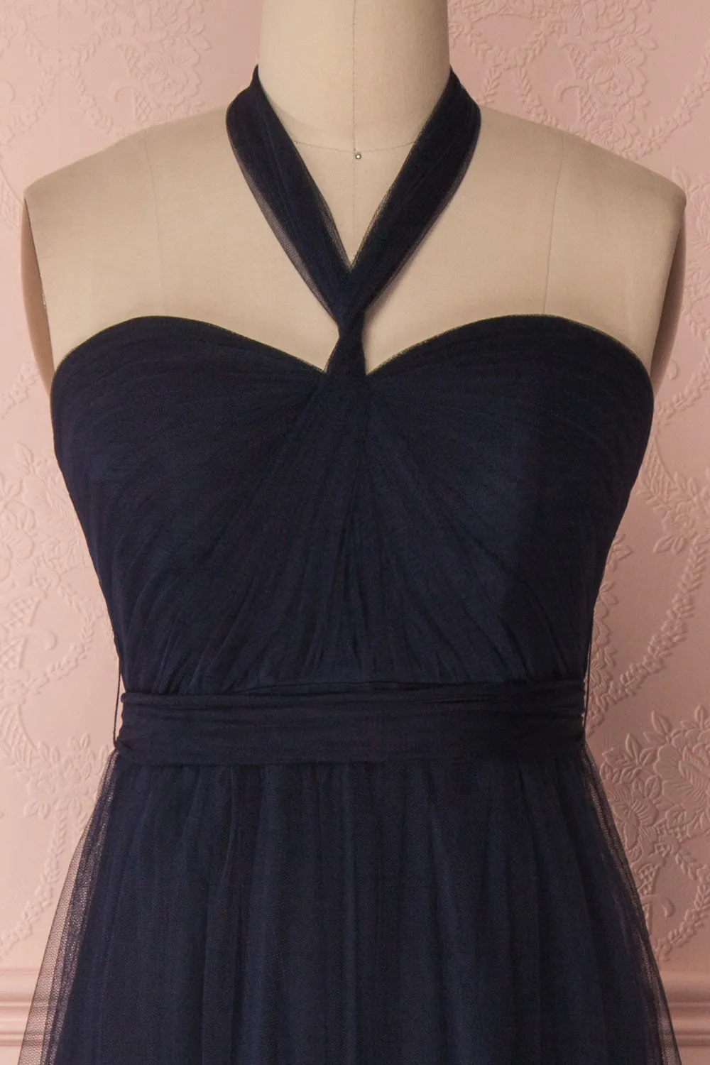 Linaya Navy | Tulle Polymorphous dress