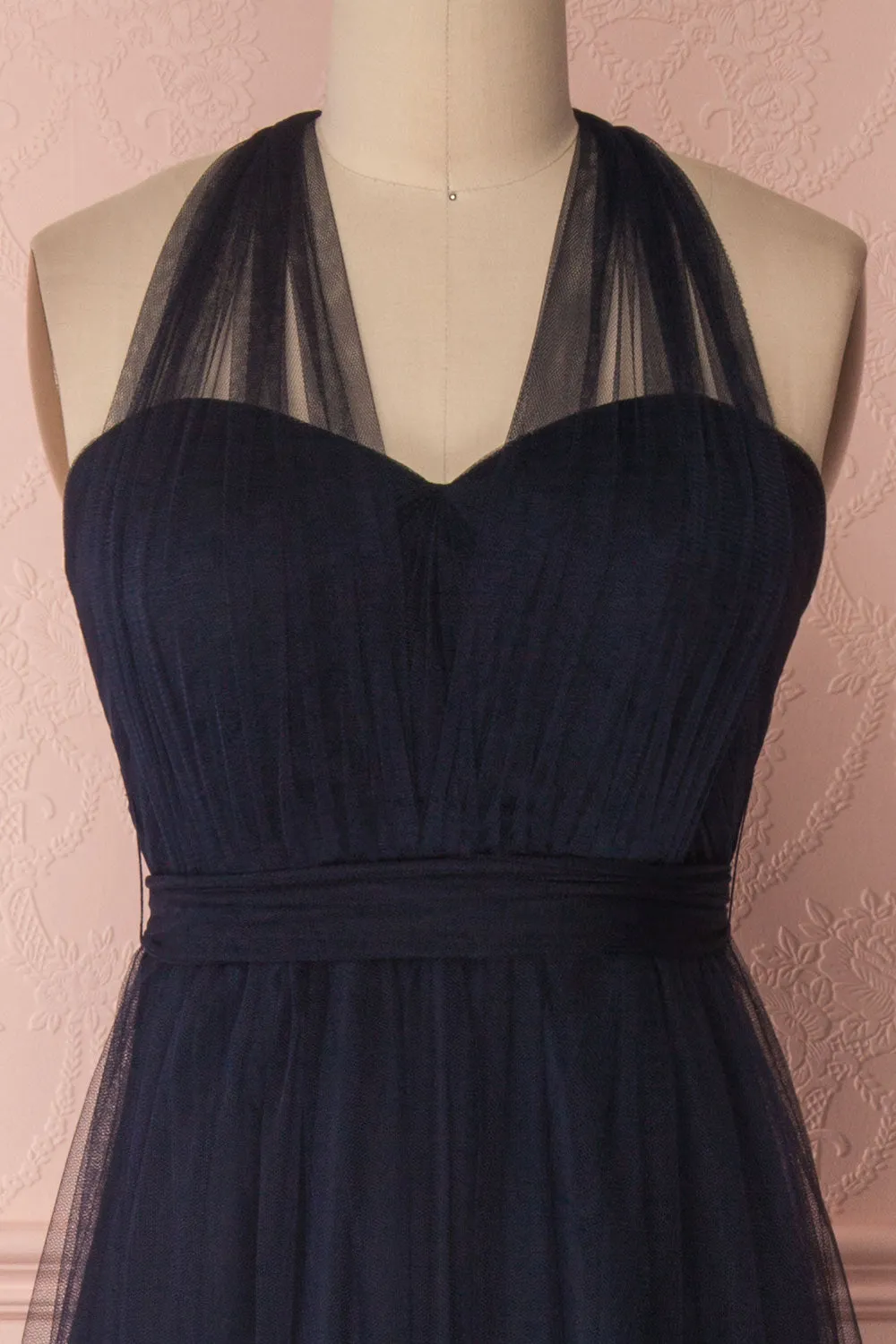 Linaya Navy | Tulle Polymorphous dress