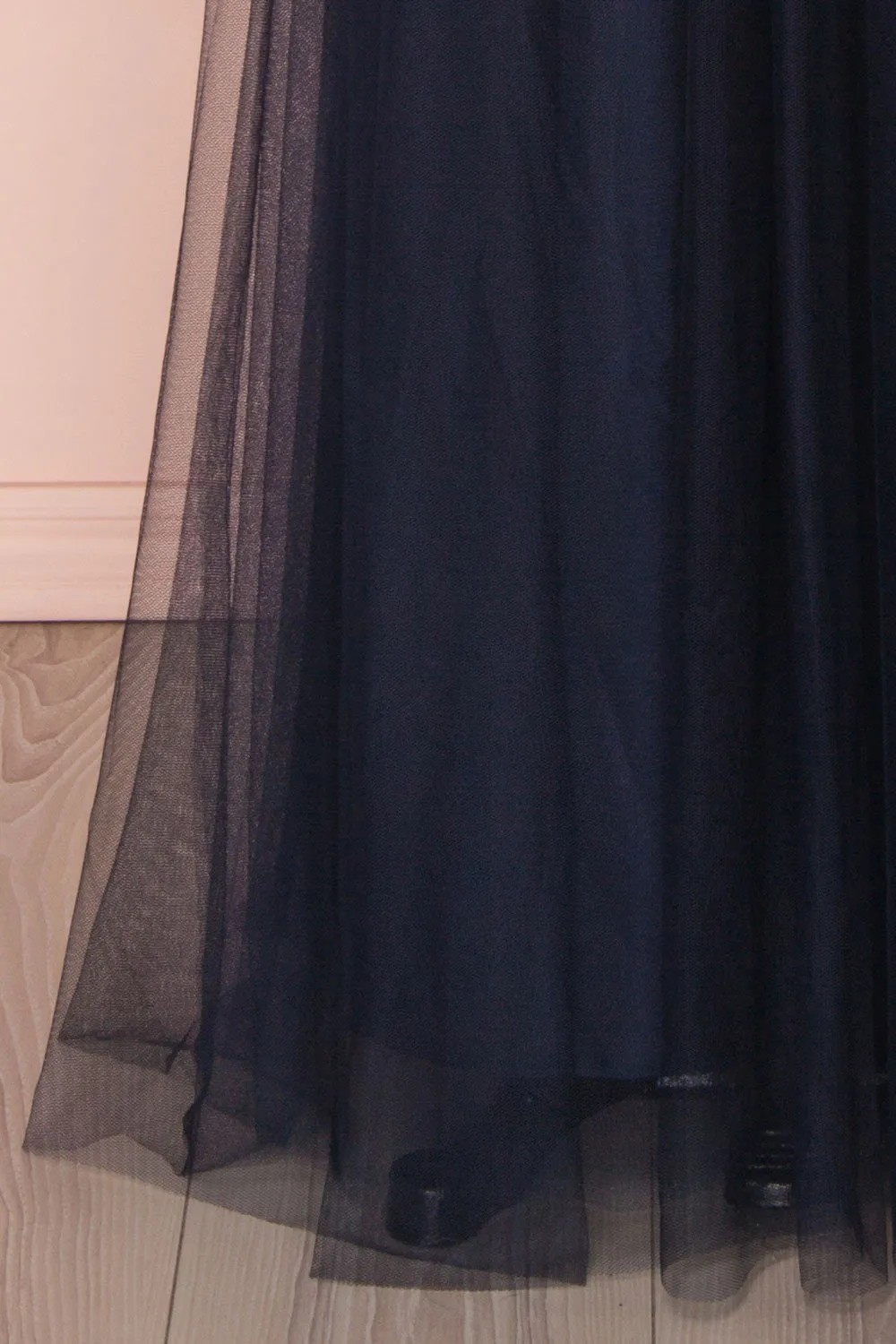 Linaya Navy | Tulle Polymorphous dress