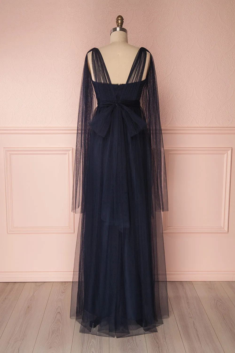 Linaya Navy | Tulle Polymorphous dress