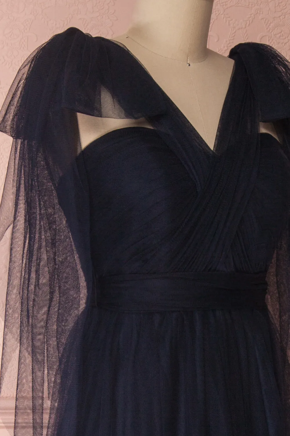 Linaya Navy | Tulle Polymorphous dress