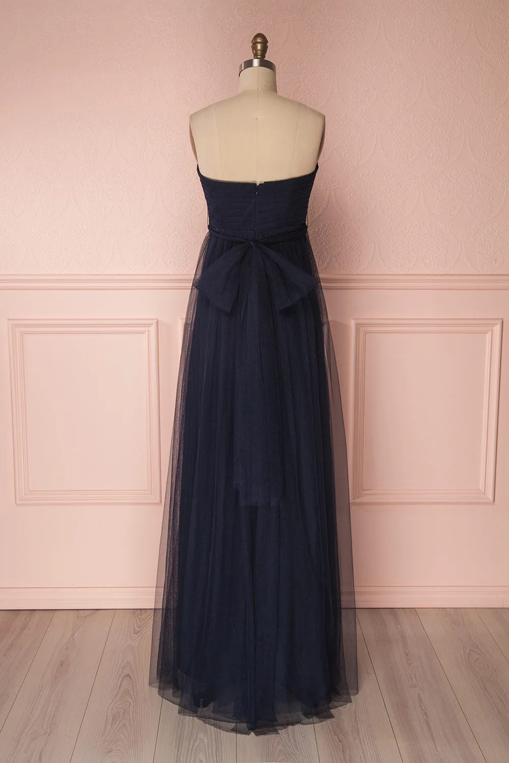 Linaya Navy | Tulle Polymorphous dress