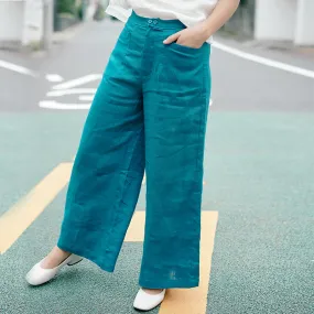 Linen Summer Autumn Women Casual Pants with Pockets SJ97208