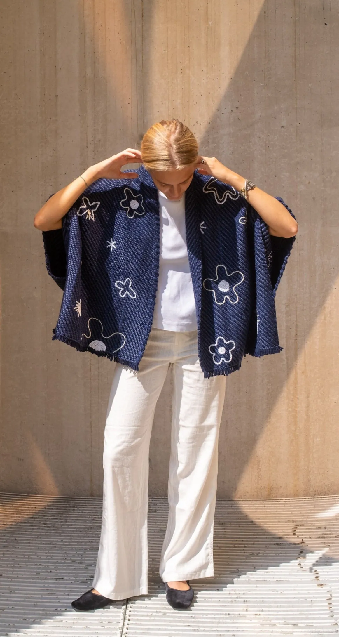 Lose Cardigan Bella, Mon Jardin - Ibiza Salt, Navy