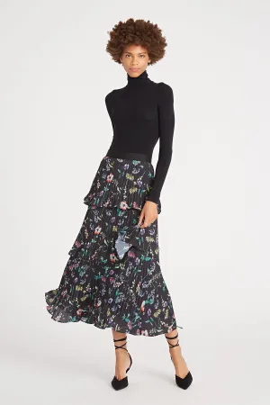 Louella Pleated Tier Skirt