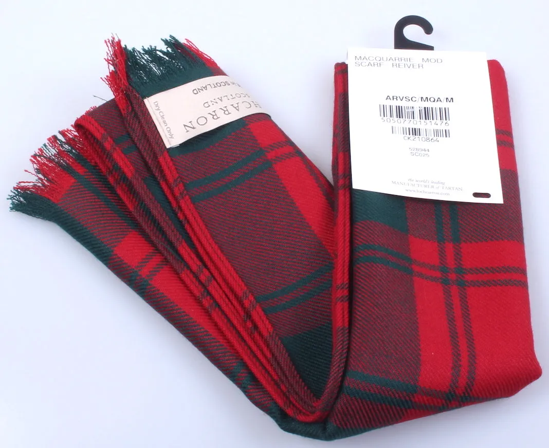 Luxury Lightweight Scarf in MacQuarrie Modern Tartan