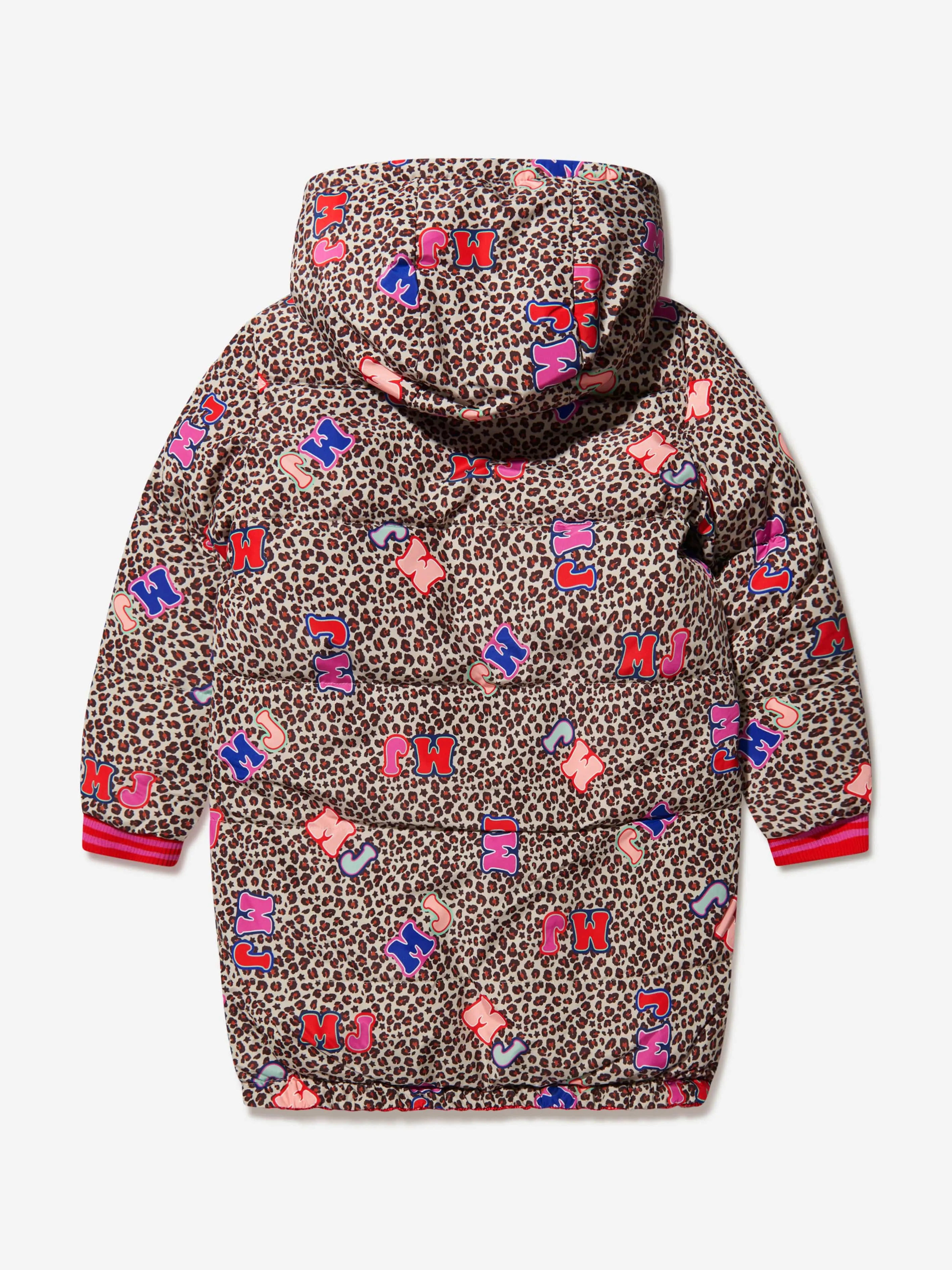 MARC JACOBS Girls Cheetah Print Reversible Puffer Jacket