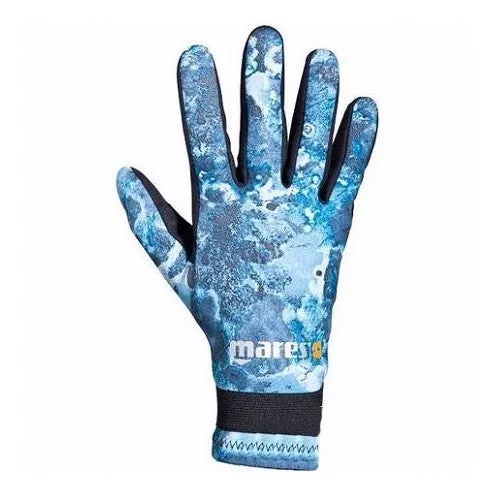 Mares 2mm Amara Camo Blue Scuba Diving Gloves