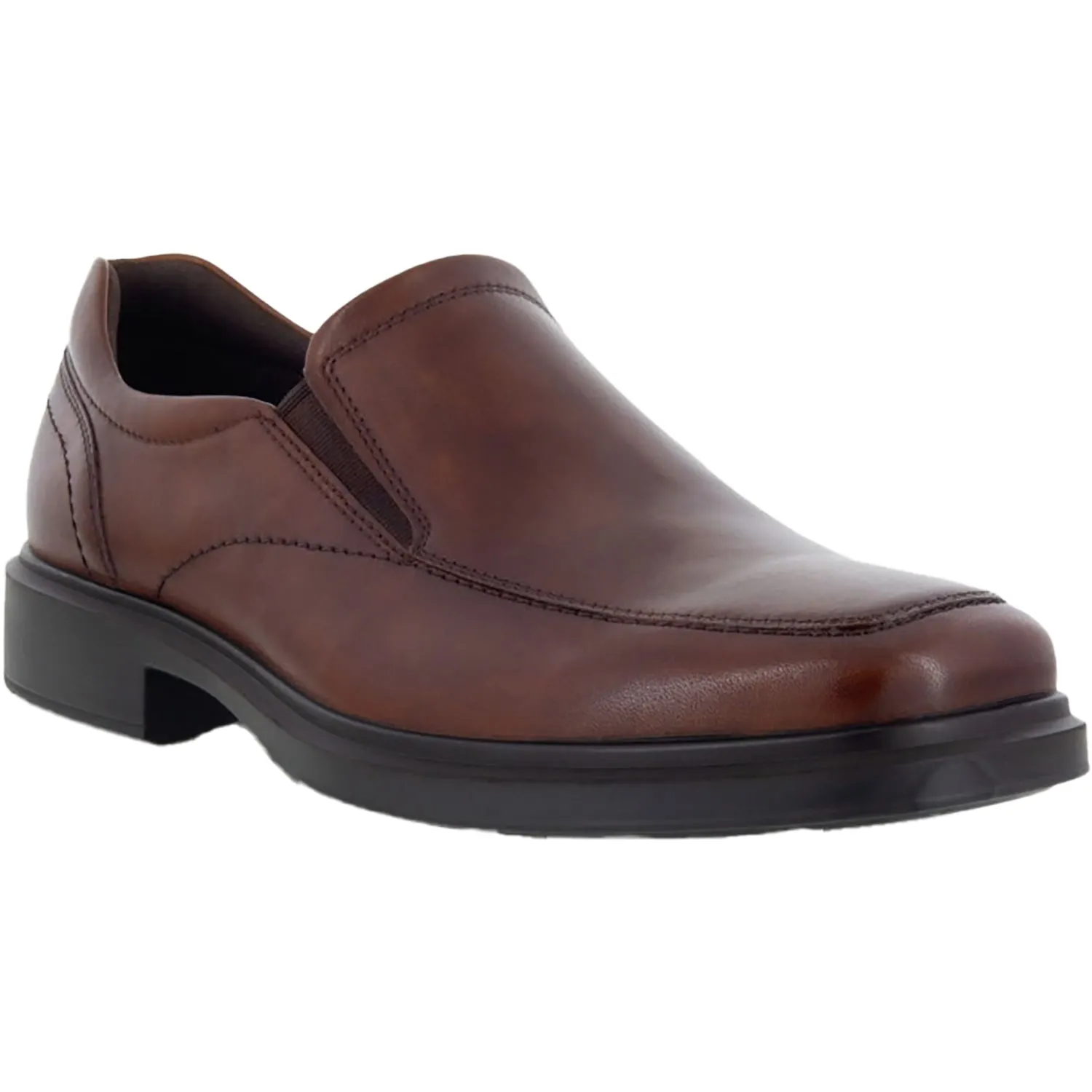 Men's Ecco Helsinki 2.0 Apron Toe Slip-On Cognac Leather