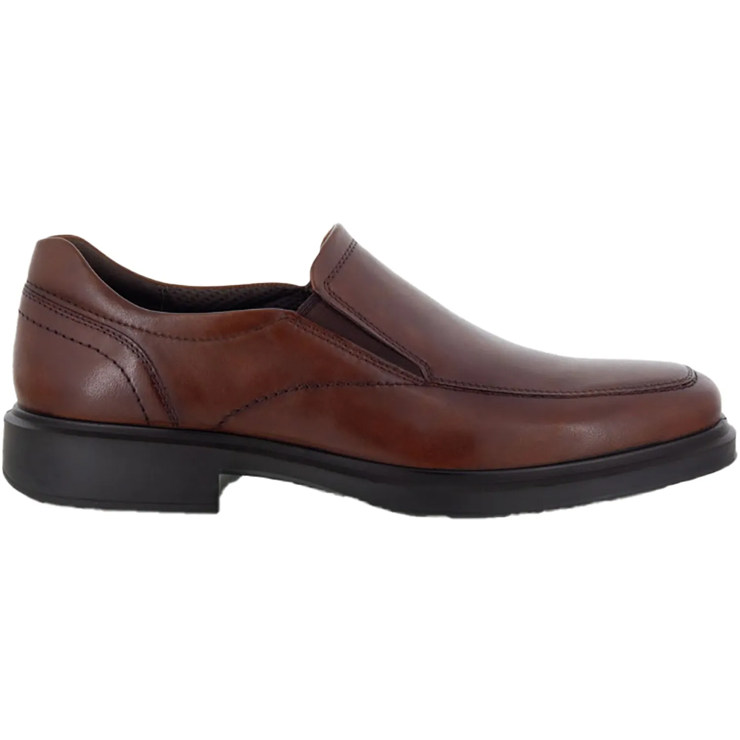 Men's Ecco Helsinki 2.0 Apron Toe Slip-On Cognac Leather