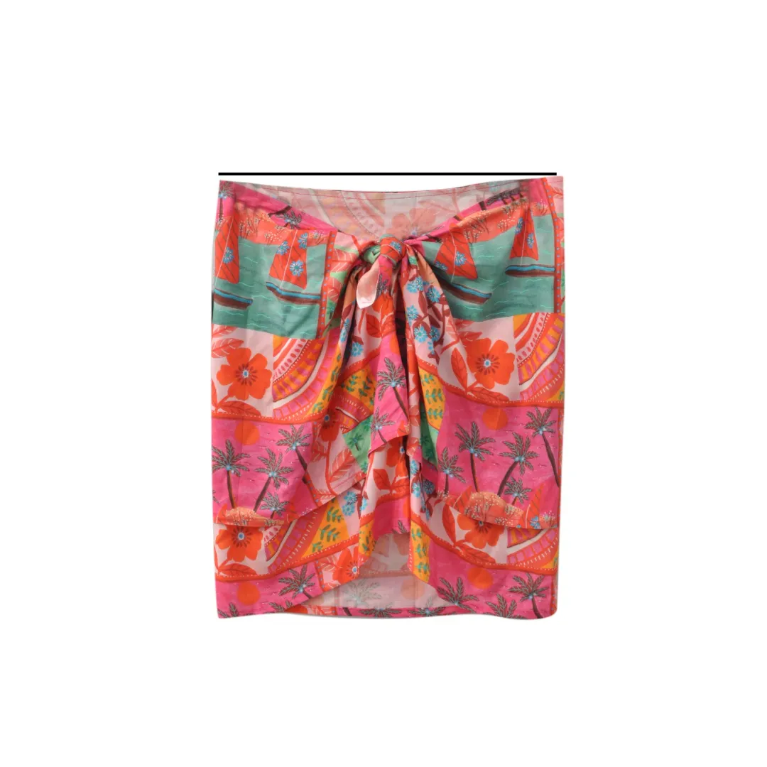 Midsummer Layered Mini Skirt in Roeqiya Print