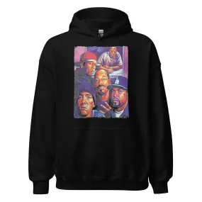 Midweight Hoodie Top Koala Portrait of West Coast Gangsta Rap Legends Pullover