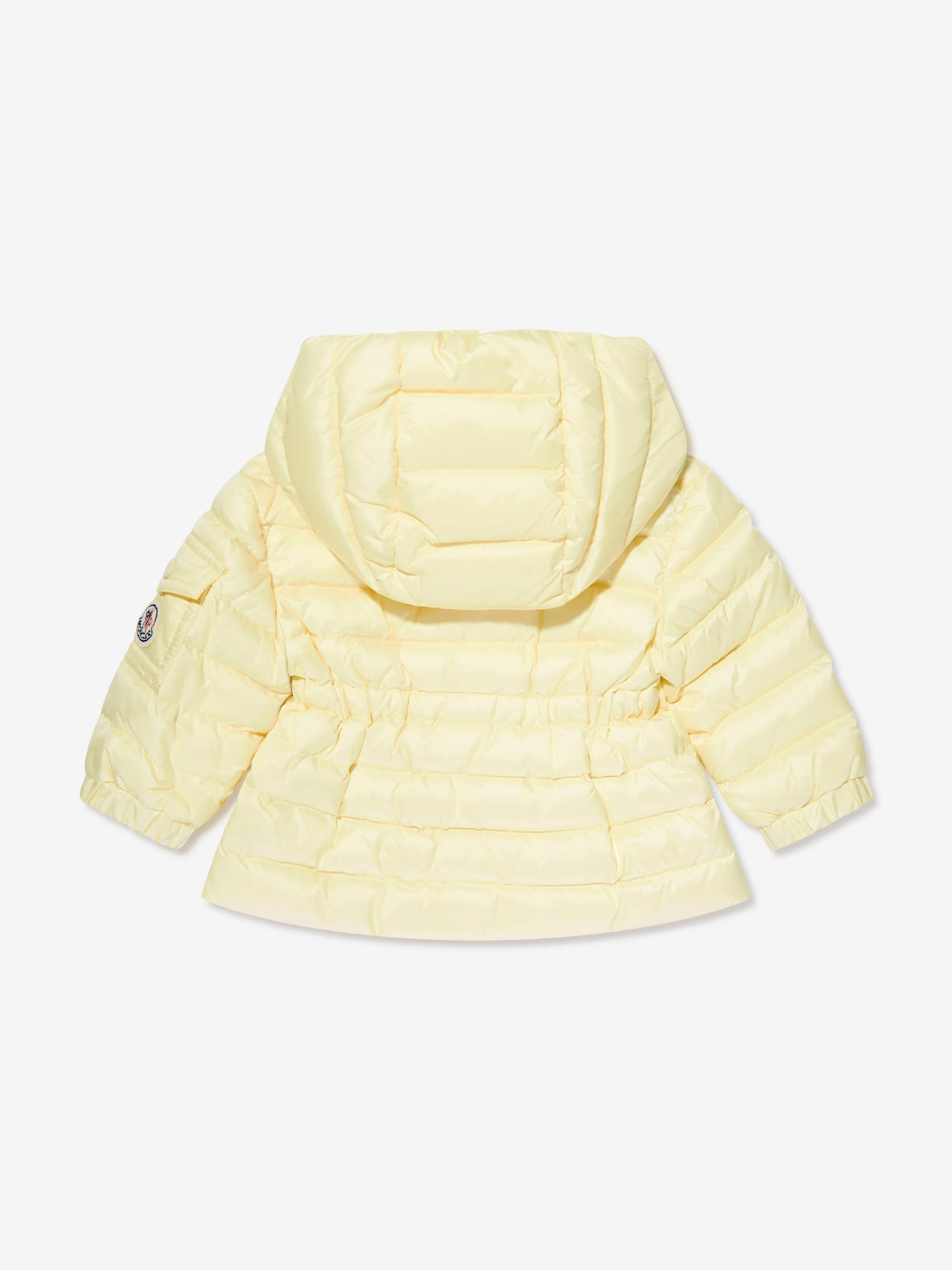 Moncler Enfant Baby Girls Down Padded Dalles Jacket in Yellow