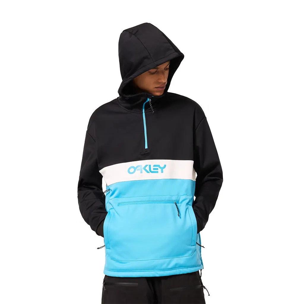 Oakley 2024 TNP Nosegrab Softshell Hoodie - Black/Bright Blue