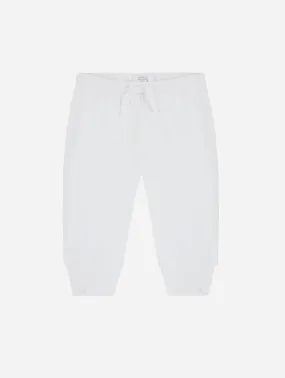 Organic Cotton Trousers | White