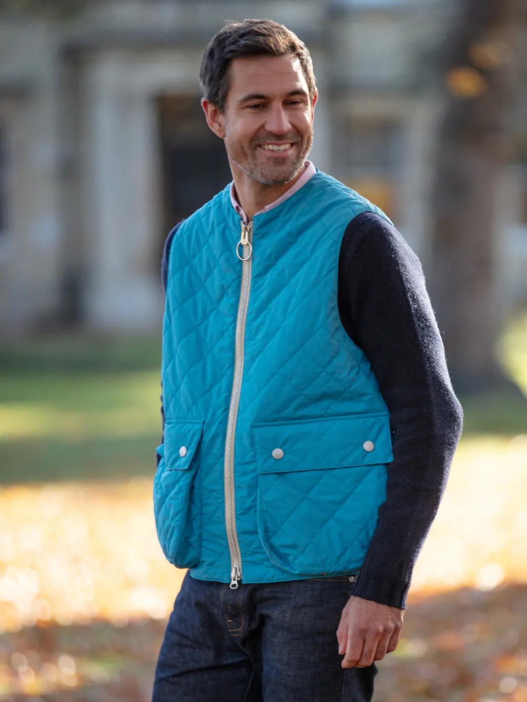 Padded Vest - Blue