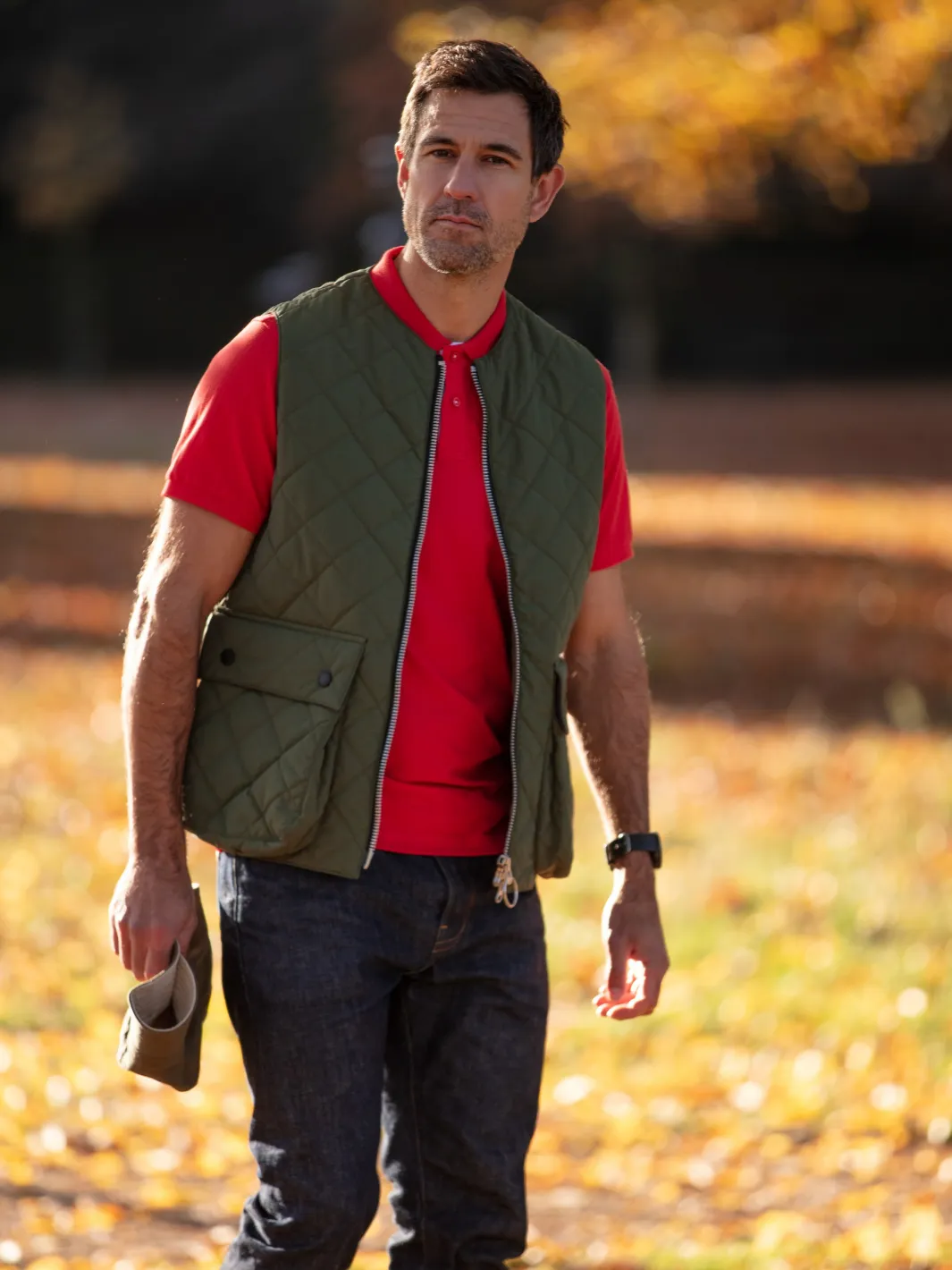 Padded Vest - Olive