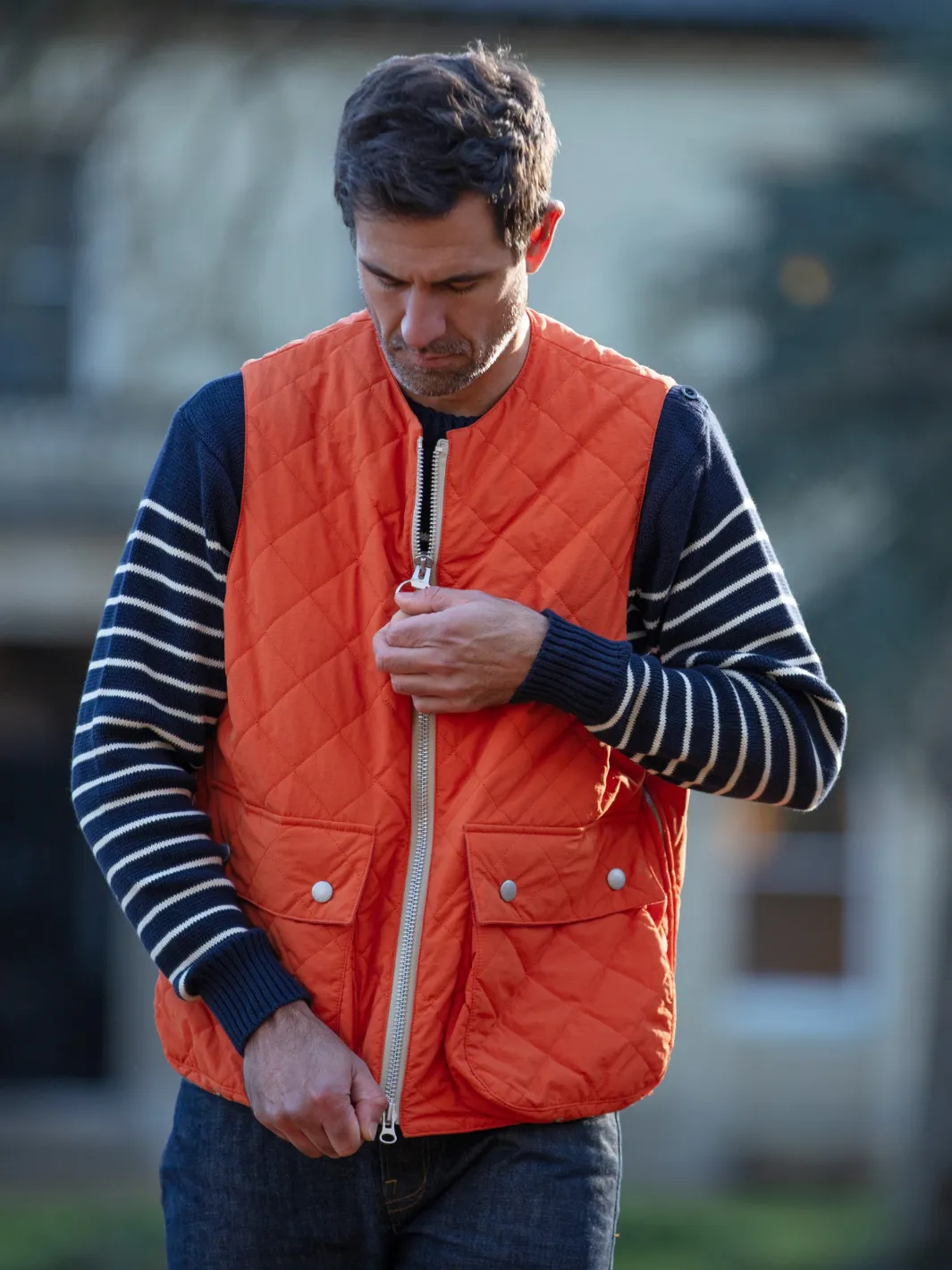 Padded Vest - Orange