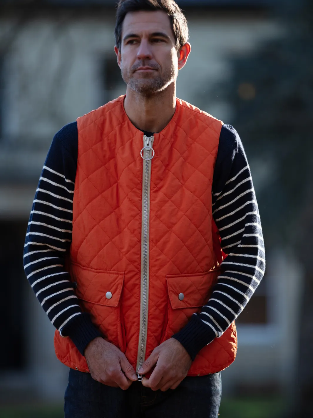 Padded Vest - Orange