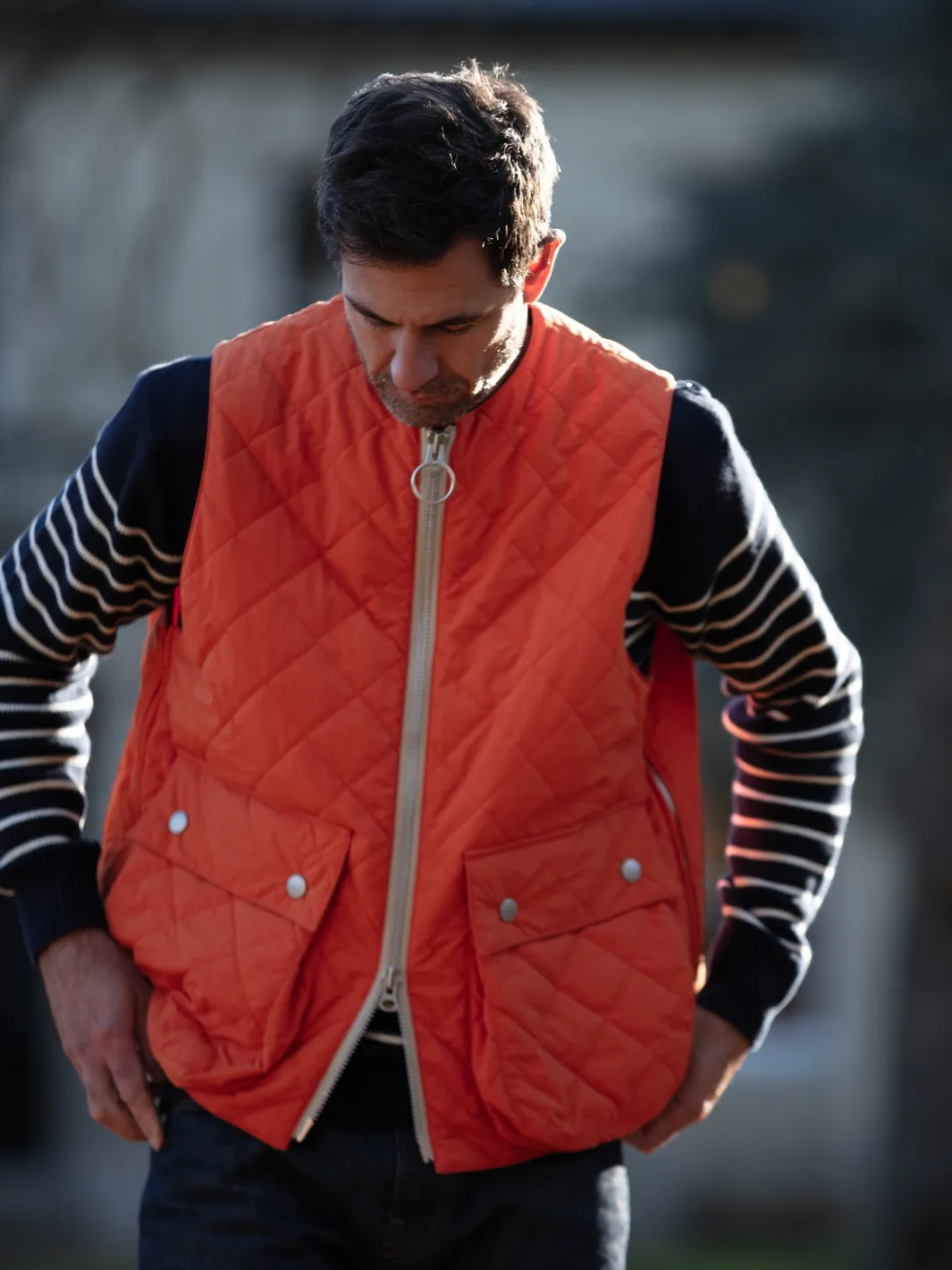 Padded Vest - Orange