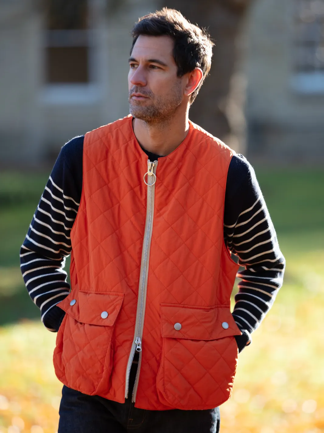 Padded Vest - Orange