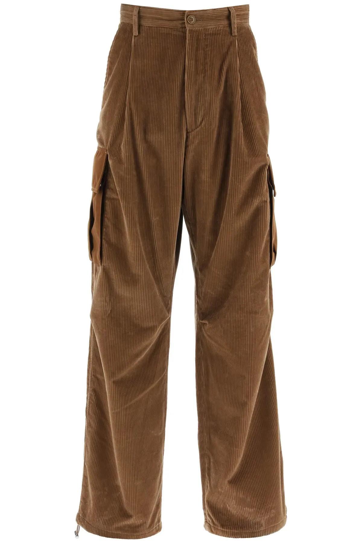 Pantalon Moncler Corduroy Cargo Pants - Brun - Femme