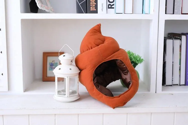 Poop Head Plush Pillow