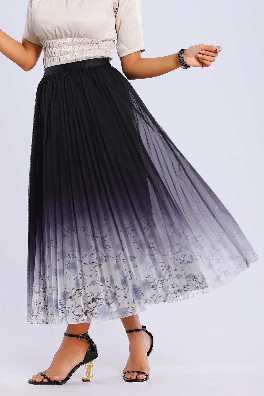 Premium Pleated Shaded Skirt