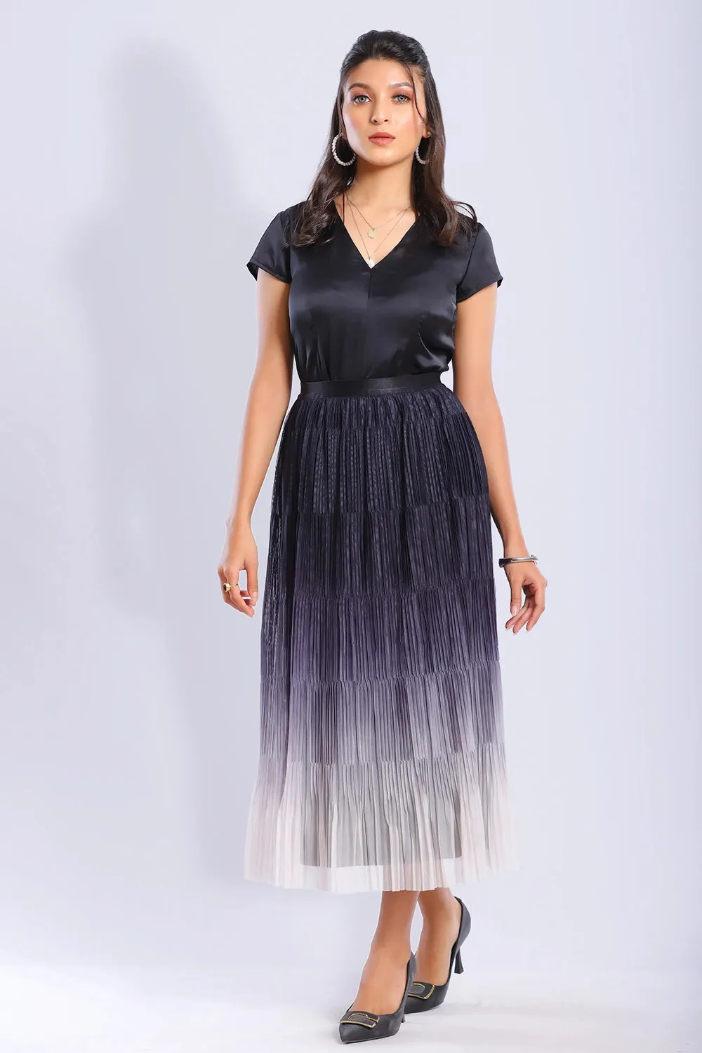 Premium Pleated Shaded Skirt