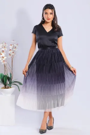 Premium Pleated Shaded Skirt