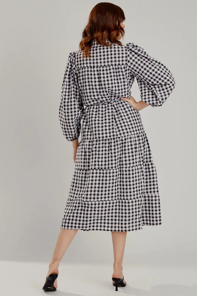 Pristine Checkered Dress