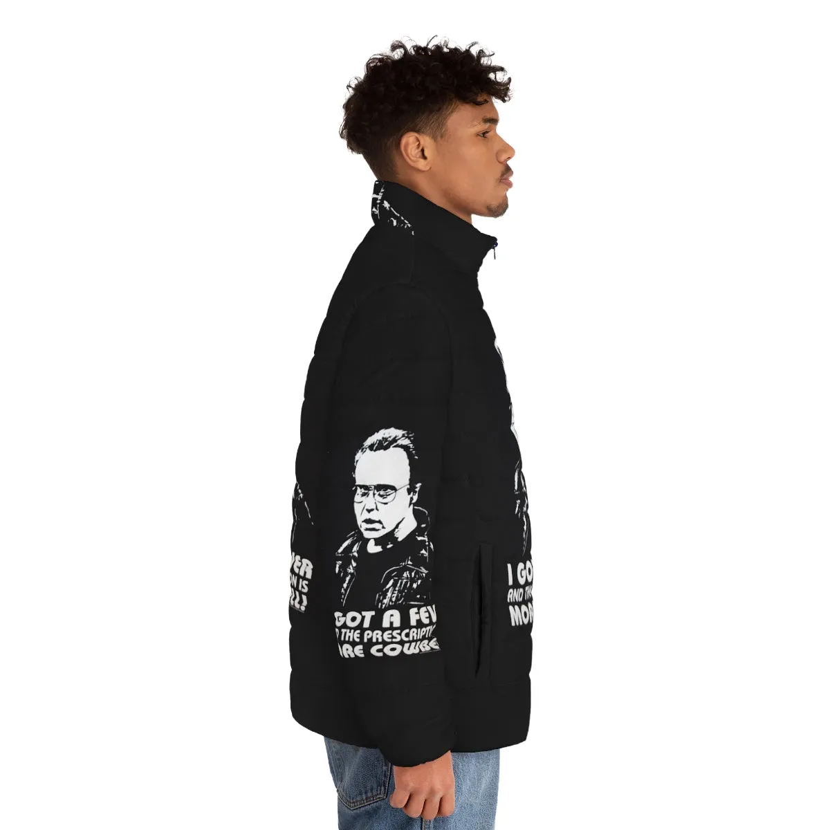 "I Got a Fever" Puffer Jacket - Meme-Inspired Outerwear