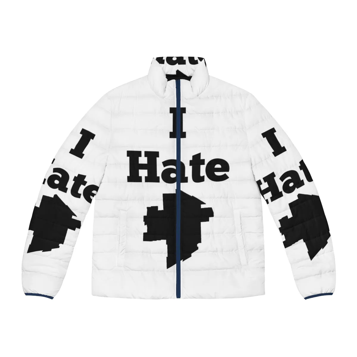 "I Hate Winnipeg" Puffer Jacket for Winnipeg Winter Weather