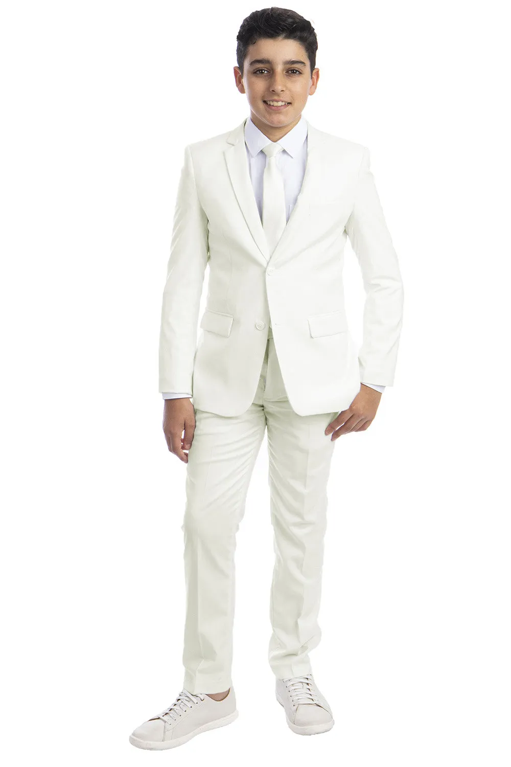 "Noah" Perry Ellis Kids Off-White Suit (5-Piece Set)