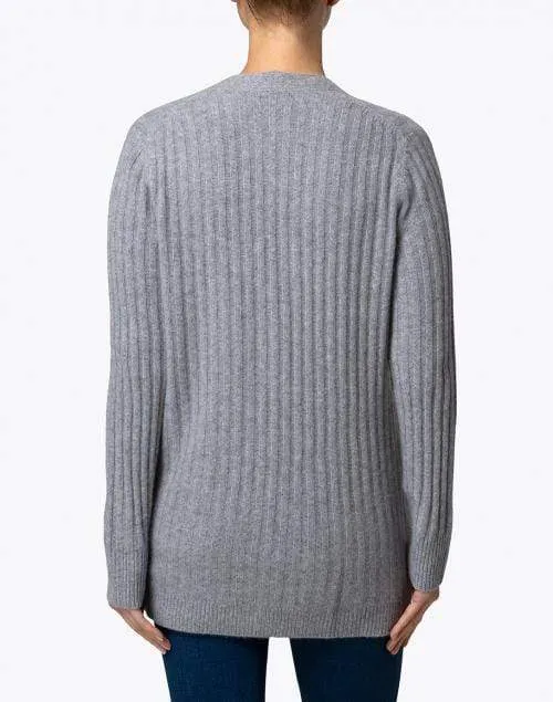 Repeat Cashmere - Sweater Cardigan in Grey