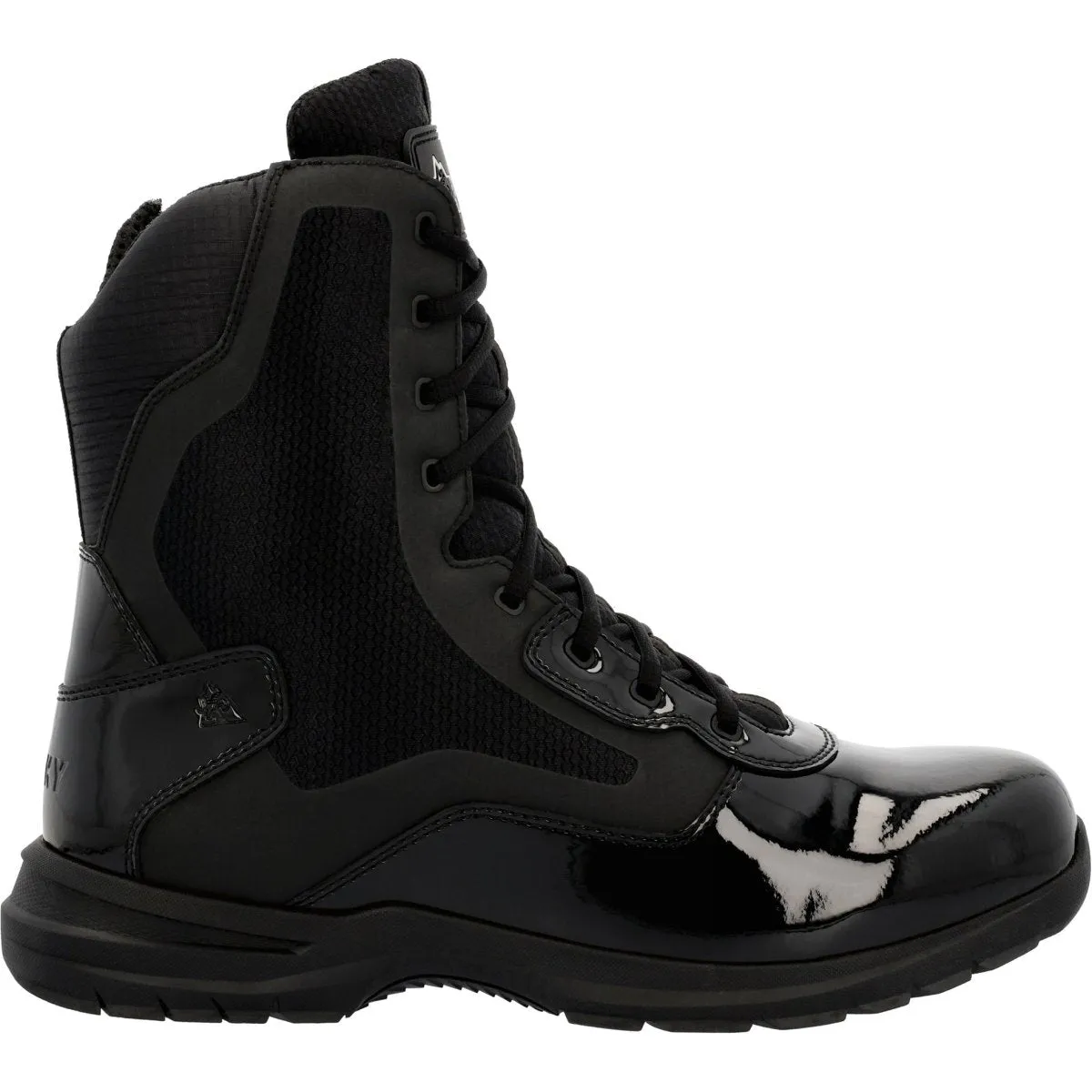 Rocky Cadet 8" Other Men's Side Zip Public Service Boots Rkd0103 In Black