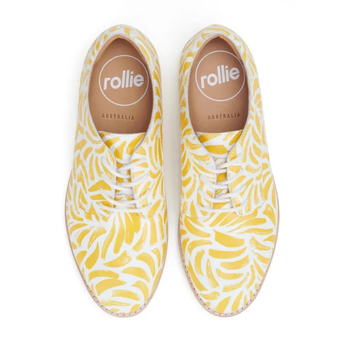 Rollie Womens Derby Sunshine Splash Leather Shoe