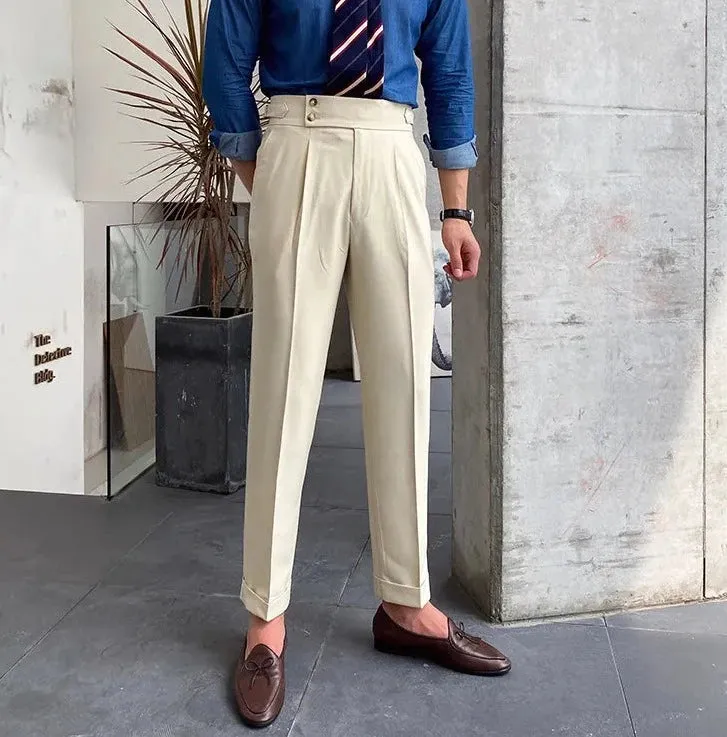 Signature Buttoned Gurkha Pants By Italian Vega™