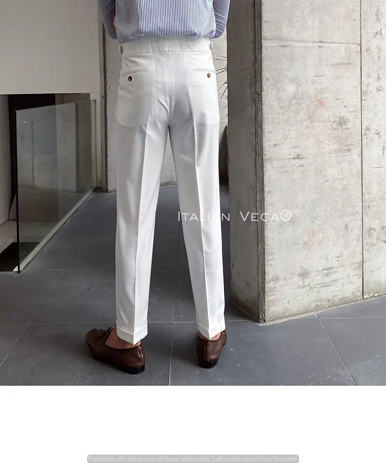 Signature Buttoned Gurkha Pants By Italian Vega™