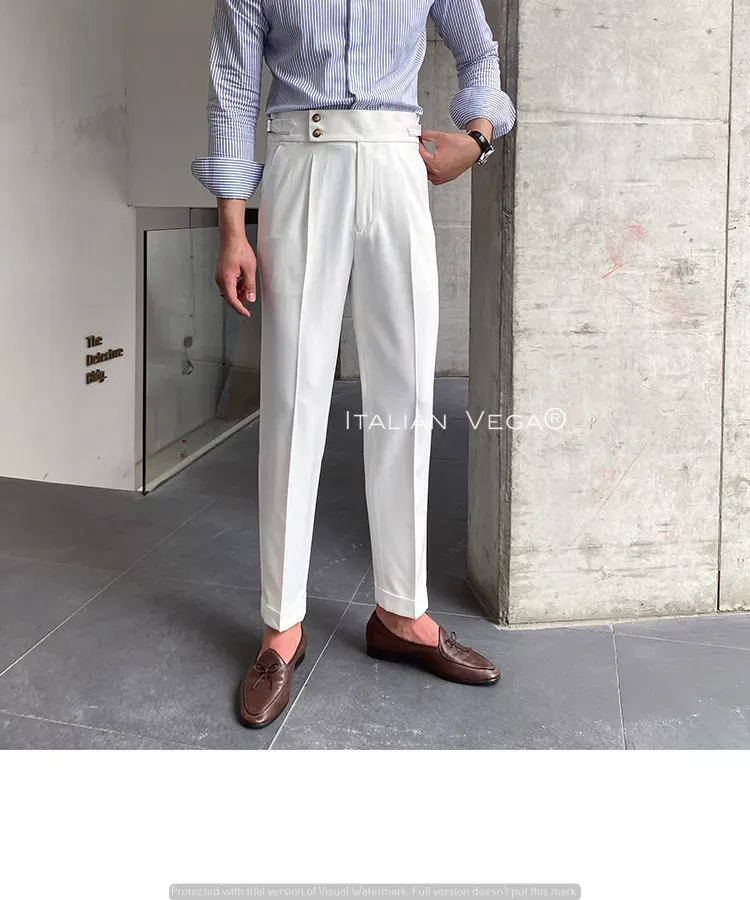 Signature Buttoned Gurkha Pants By Italian Vega™