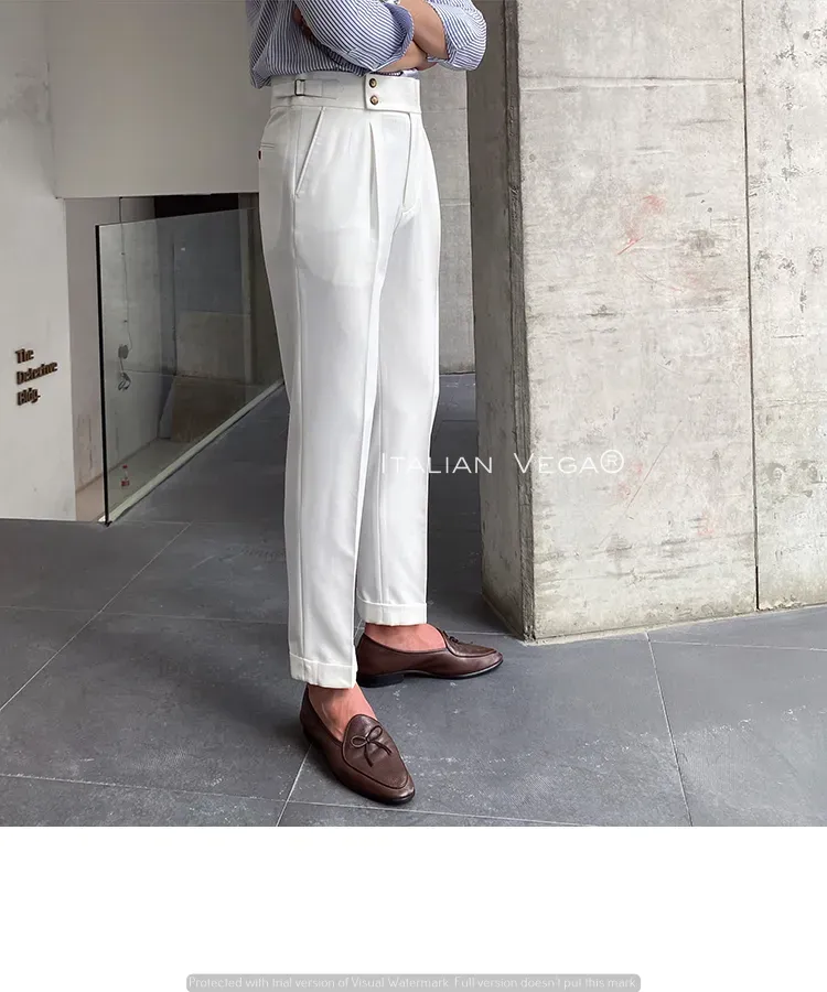 Signature Buttoned Gurkha Pants By Italian Vega™