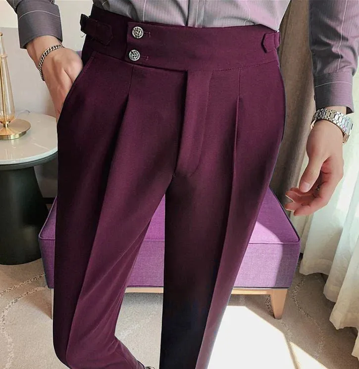 Signature Buttoned Gurkha Pants By Italian Vega™