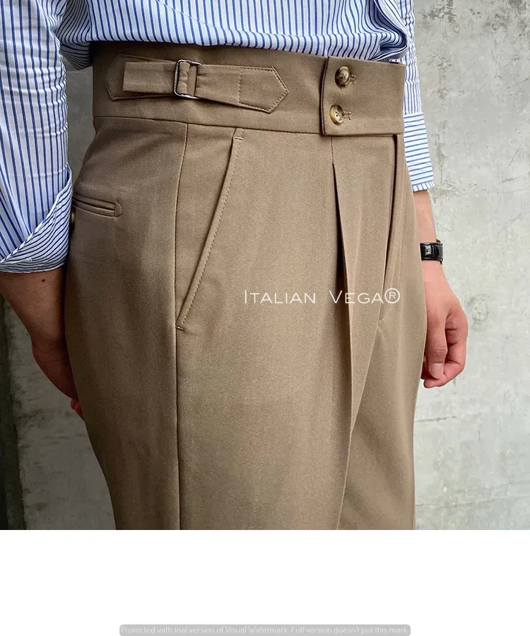 Signature Buttoned Gurkha Pants By Italian Vega™