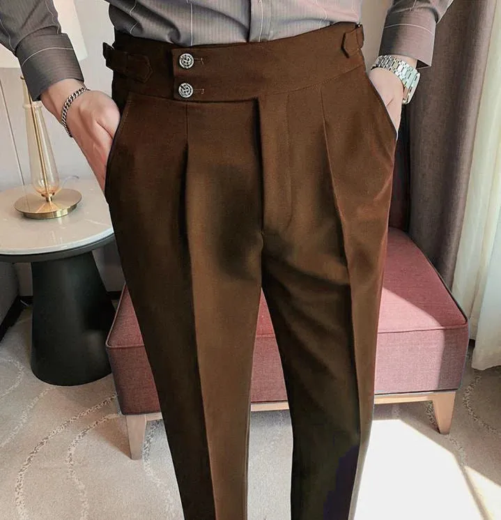 Signature Buttoned Gurkha Pants By Italian Vega™