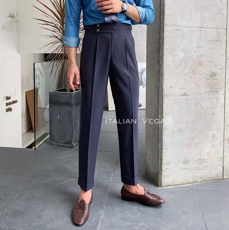 Signature Buttoned Gurkha Pants By Italian Vega™