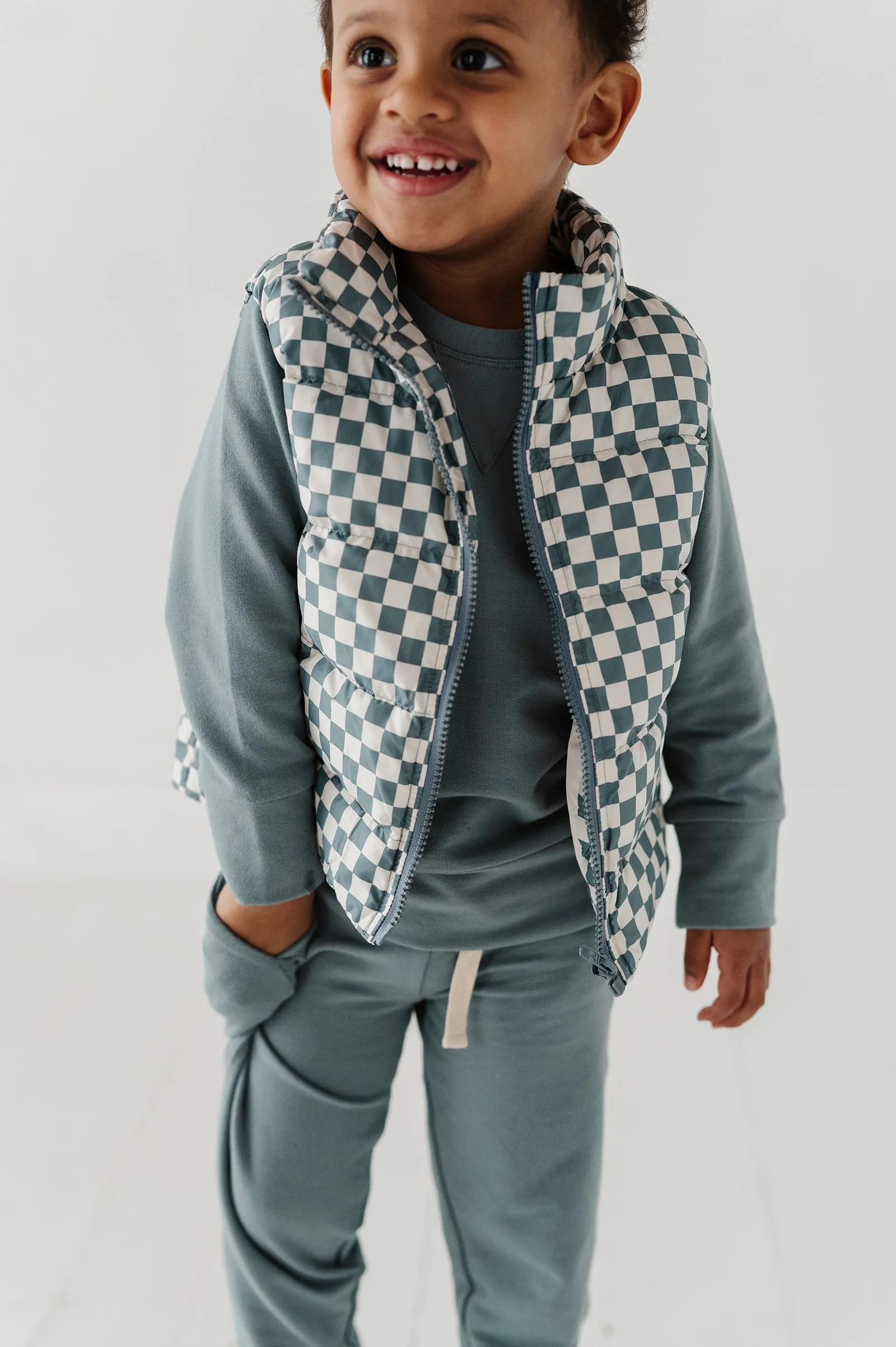 Storm Checkered Puffer Vest