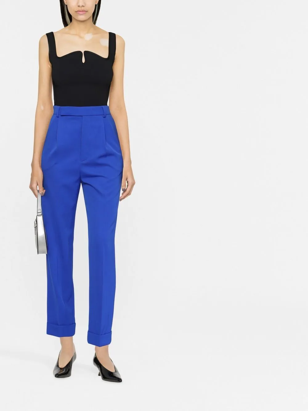 tailored gabardine trousers