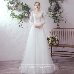 The Adrienne Wedding Bridal Long Sleeves Gown