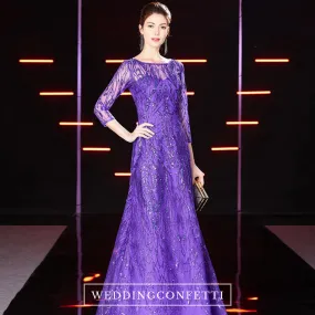 The Bevin Purple Mother-Of-Bride Gown