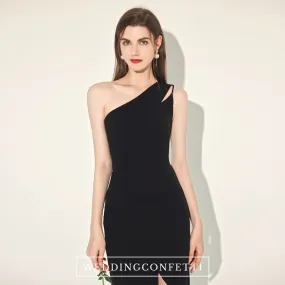 The Casey Black Toga Dress